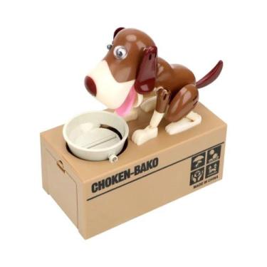 Imagem de Cofrinho Eletrônico Infantil Em Formato De Cão Robótico, Caixa De Dinh