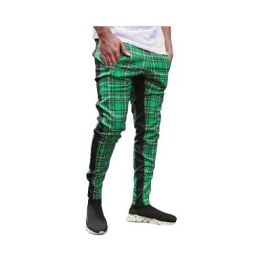 Imagem de Calças Jogger Skinny Pretas Masculinas, Roupas Casuais Para Esportes, 