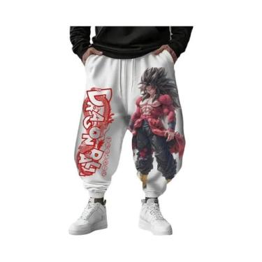 Imagem de Calças De Moletom De Algodão Para Homens E Mulheres, Estilo Dragon Bal