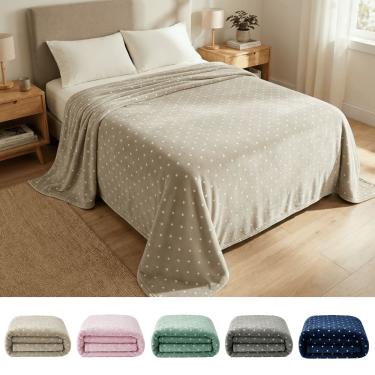 Imagem de Manta Cobertor Casal Corttex Poá 180x220cm Microfibra Antialérgico Super Macio Premium