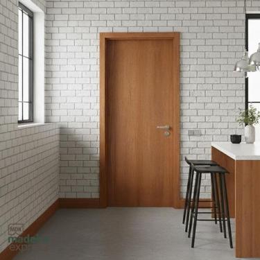 Imagem de Porta Lisa Colmeia - Mogno Ubatuba - 35x600x2100 mm - Madeira Express,