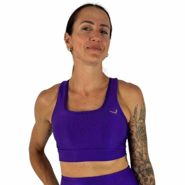 Imagem de Top Feminino Com Sustentação Para Corrida Caminhada Academia Treino Indrills Running Slim Amora-Feminino