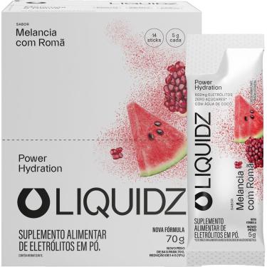 Imagem de LIQUIDZ® - Eletrólitos Zero Açúcares - Sabor Melancia com Romã - Kit 1 Caixa - 6 sachês-Unissex