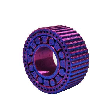 Imagem de Fidget Anelar Engrenagem Spinner Anel Anti Estresse Relaxante 3D Bicolor