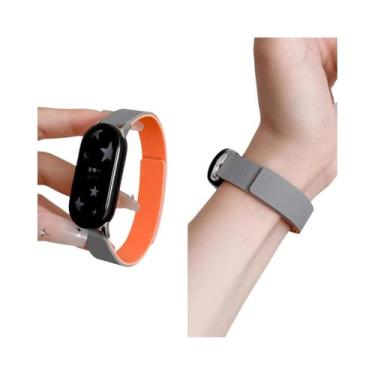 Imagem de Pulseira Magnética De Silicone Para Xiaomi Mi Band 10 9 8 - Acessório 