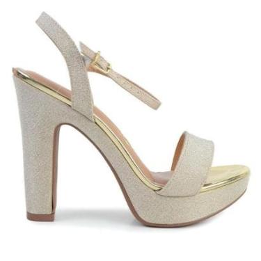 Imagem de Sandália Feminina Vizzano Shine Dourada - 6292-Feminino