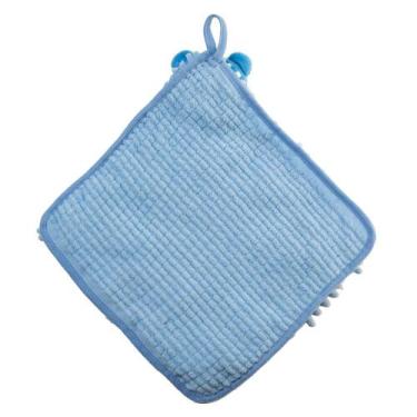 Imagem de Toalha de Mão Secagem Rápida com Alça 26,5x28cm Azul - Lyor
