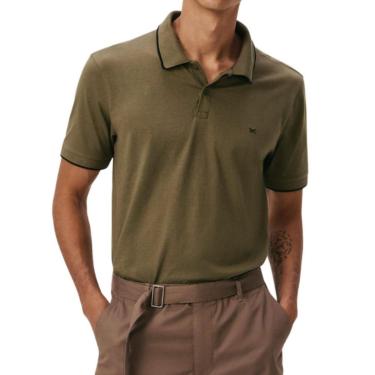 Imagem de Camisa Polo Masculina Hering MC Regular Cotton Verde 3M4M1TE-Masculino