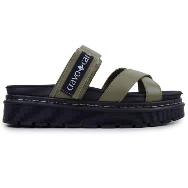 Imagem de Papete Feminino Cravo e Canela Plataforma Verde - 1762-Feminino