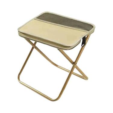 Imagem de Cadeira De Mochila Dobrável Leve Portátil Mini Para Exterior Com Bolsa