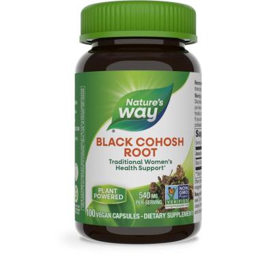 Imagem de Nature'S Way Black Cohosh Root 540 Mg, 100 Cápsulas Veganas-Unissex