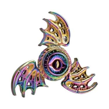 Imagem de Spinner Tri Fidget De Metal Com Olhos De Dragão De Alta Velocidade E B