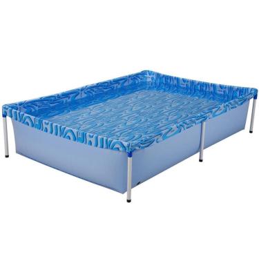 Imagem de Piscina Retangular Infantil 1000 Litros em Lona PVC MOR 1002-Unissex