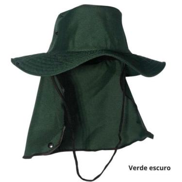 Imagem de Kit 2 Chapéu Pescador Australiano Oem Poliéster Verde Escuro Adulto