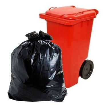 Imagem de Saco para Lixo Saco Lixo Preto Reforçado 300 Litros Pct com 5 Quilos Capacidade 300L Re...