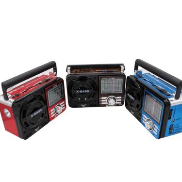 Imagem de Rádio Portátil Retrô OEM AD-1088 com Bluetooth Mp3 Player Usb Sd Am Fm Sw Bivolt 110-22...