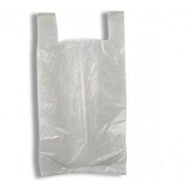 Imagem de Sacolas Plasticas Branca Reciclada Reforçada 45x60 5 kg com Alta Resistência e Durabili...