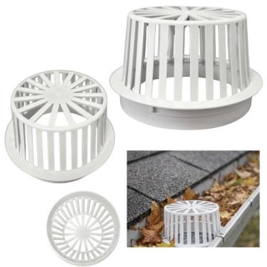 Imagem de Ralo Abacaxi Plástico Branco Anti Folhas Para Calha e Tubo 150 Mm - FI