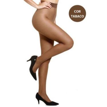 Imagem de Kit 2 meias calça trifil fio 15 adherence classica lindas 6394, Tabaco