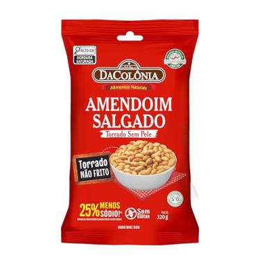 Imagem de Da Colonia, Amendoim Assado Salgado 320g,18