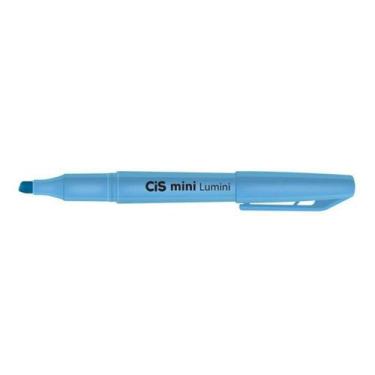 Imagem de Marca Texto Lumini Neon Azul Blister 1 Unidade - Cis - Cis Papelaria