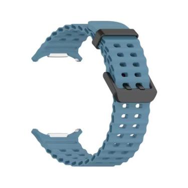 Imagem de Pulseira Silicone Marine para Galaxy Watch Ultra - Azul - Esquire Tech