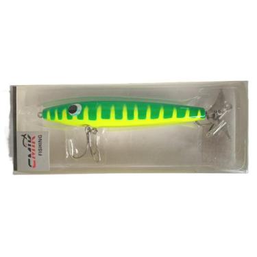 Imagem de Isca Artificial hélice pesca na Amazônia 14cm verde/amarela - CMIK