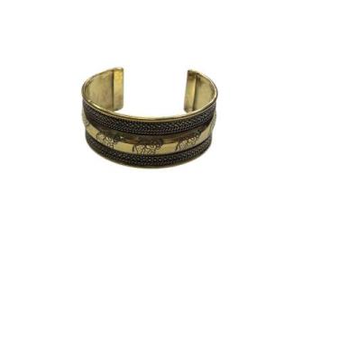 Imagem de Bracelete Metal Dourado Indiano - Loja da Índia