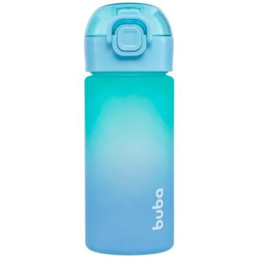 Imagem de Garrafinha Degradê Azul Canudo Silicone Alça Buba
