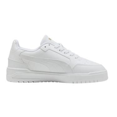 Imagem de Tênis Feminino Puma Shuffle Downtown Casual -, Branco, Dourado, 37