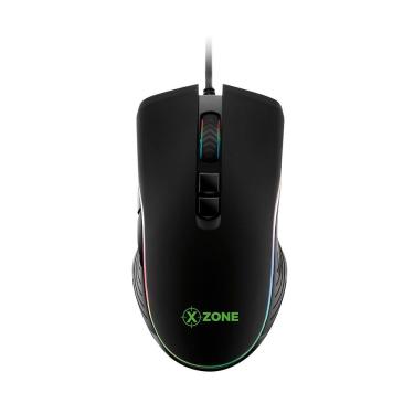 Imagem de Mouse Gamer Xzone Gmf-02 com 16400dpi 7 Botões Programáveis Iluminação Rgb Preto