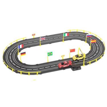 Imagem de Pista Autorama Elétrico - Fórmula Veloz com Carrinhos - Braskit