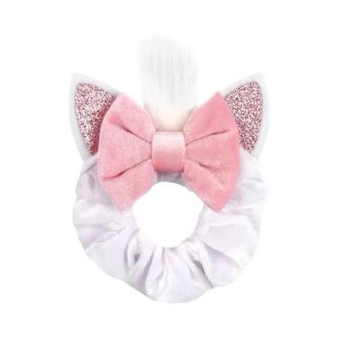 Imagem de Faixa De Cabelo Elástica Para Meninas, Tema Natalino, Com Rato De Pelú