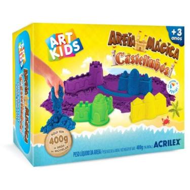 Imagem de Massa Areia Castelos 400G KIT - Acrilex
