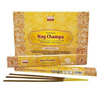 Imagem de Incenso nag champa massala indiano vários aromas darshan - CASA FÉ