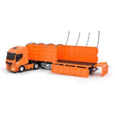 Imagem de Caminhão Graneleiro Iveco Hi-Way Carreta Brinquedo Miniatura Carrinhos