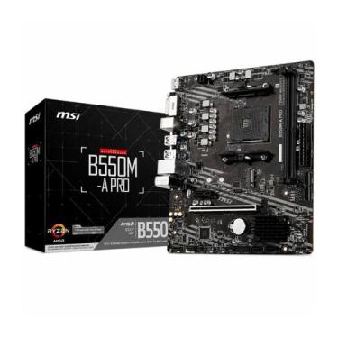Imagem de Placa Mãe MSI B550M-A PRO, Chipset B550, AMD AM4, mATX, DDR4