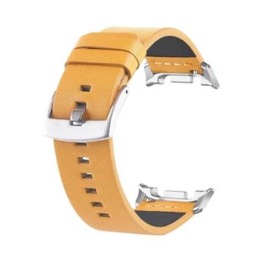 Imagem de Pulseira De Couro Luxuosa Para Samsung Galaxy Watch 8 40mm 44mm Classi
