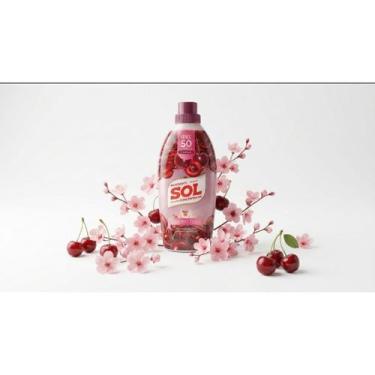 Imagem de Amaciante Sol Concentrado 1 L  Rende 50 Lavagens  Cereja Rosé, 500 ML