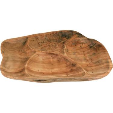 Imagem de Petisqueira Wood Home&Co 4x45x31cm Madeira Natural para Servir na Mesa