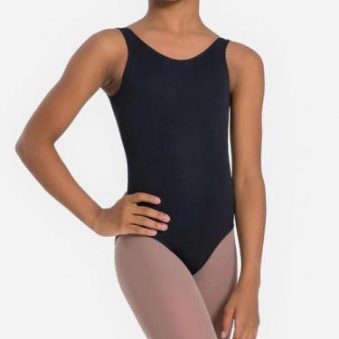 Imagem de Collant Ballet Infantil Regata Trinys Para Balé A-009 -, Preto, 04