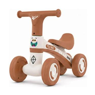 Imagem de Quadriciclo bicicleta de equilíbrio infantil colli tic tac marrom
