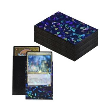 Imagem de 60PCS 66x91mm Protetores De Cartas Holográficos Love Star Broken Glass