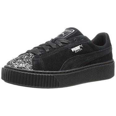 Imagem de PUMA Tênis feminino Platform Shimmer, Puma Preto/PUMA Aged, 36