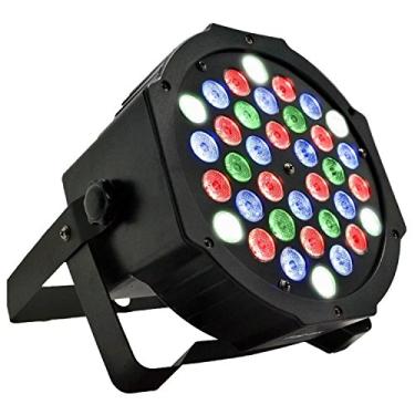 Imagem de LED PAR Refletor 36 Leds RGBW DMX Painel Digital Canhão de Luz Slim com Strobo