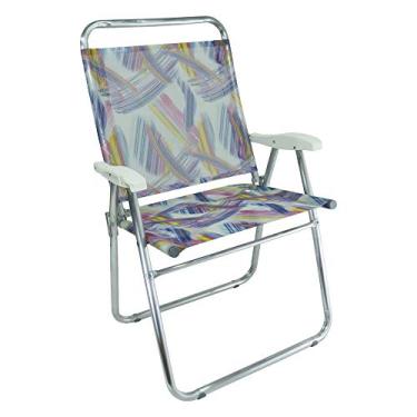 Imagem de Cadeira Alumínio King Colors Aquarela Zaka Super Resistente 140 Kg