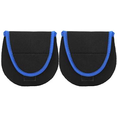 Imagem de 01 Bolsa de armazenamento de carretel de pesca, bolsa de armazenamento de carretel de pesca, fácil e simples para armazenar molinete de pesca para a família