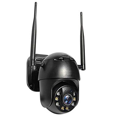 Imagem de Câmera sem fio 4G sim Slot de segurança PTZ, 1080P Câmera IP externa Câmera CCTV com visão noturna em cores, áudio de 2 vias, detecção de movimento