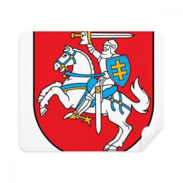 Imagem de Pano de limpeza com emblema nacional da Lituânia Europa, 2 peças, tecido de camurça