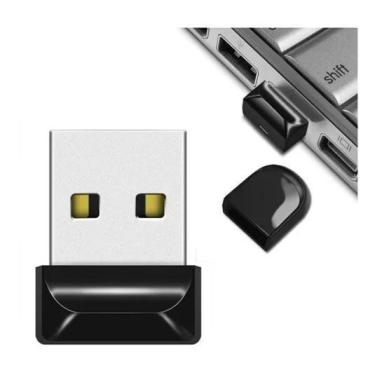 Imagem de Micro Mini Pen Drive 64Gb Real Usb 2.0 A Prova D'Água Preto